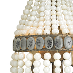 Бра каплевидной формы декорированная нитями стеклянных бусин молочного цвета Bead threads варинант исполнения - 1 | Loft Concept в Москве