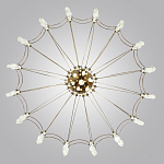 Люстра подвесная из металла с прозрачными подвесками из хрусталя Quasar 93 варинант исполнения - 4 | Loft Concept в Москве