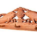 Панно-вешалка из дерева дельфины Panel With Animals варинант исполнения - 2 | Loft Concept в Москве