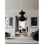 Подвесной вязаный черный светильник «Моника» варинант исполнения - 2 | Loft Concept в Москве