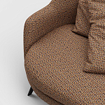 Мебельная ткань Шенилл терракотовый цвет 142 см T4-58 варинант исполнения - 4 | Loft Concept в Москве