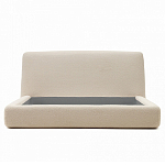 Кровать со съемным бежевым чехлом из ткани букле White Boucle Collection варинант исполнения - 3 | Loft Concept в Москве