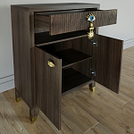 Комод Elsa Dreams Walnut Двухстворчатый  варинант исполнения - 1 | Loft Concept в Москве