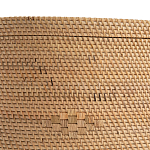 Плетеная овальная корзина с крышкой Shani Rattan Basket варинант исполнения - 4 | Loft Concept в Москве