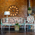 Часы настенные из металла в стиле лофт Clock with History варинант исполнения - 4 | Loft Concept в Москве