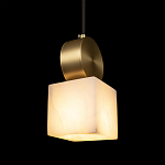 Подвесной светильник с квадратным мраморным плафоном Marble square варинант исполнения - 6 | Loft Concept в Москве