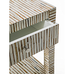 Тумбочка прикроватная Vancouver Bone Inlay Bedside Beige варинант исполнения - 2 | Loft Concept в Москве