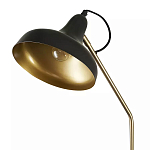 Торшер с плафоном в форме купола в сочетании черного и золотистого цвета Minimalist Execution варинант исполнения - 1 | Loft Concept в Москве