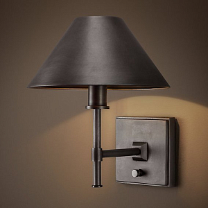 Бра RH Petite Candlestick SCONCE Aged steel