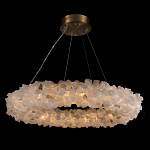 Люстра кольцевая из натурального горного хрусталя Harmonious Crystal Circles варинант исполнения - 1 | Loft Concept в Москве