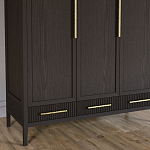 Большой Шкаф Primo Темный орех с 3 дверьми и 3 выдвижными ящиками варинант исполнения - 3 | Loft Concept в Москве