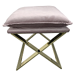 Пуф велюровый на металлическом основании Meekness варинант исполнения - 1 | Loft Concept в Москве