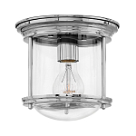 Потолочный светильник для ванных комнат с цилиндрическим стеклянным плафоном и одной лампой Hinkley варинант исполнения - 13 | Loft Concept в Москве