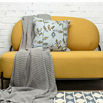 Чехол на подушку с рисунком и вышивкой Aurora Allure Sprout варинант исполнения - 5 | Loft Concept в Москве