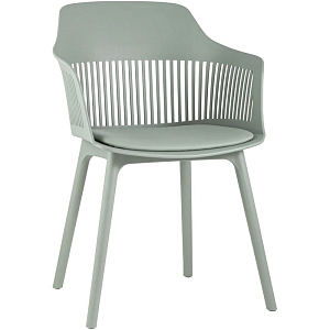 Стул Crocus Chair Серо-Зеленый цвет Велюровая подушка