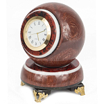Часы настольные в виде шара из натурального камня Ball Stone Clock варинант исполнения - 4 | Loft Concept в Москве