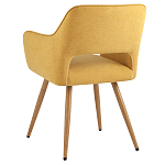 Стул в рогожке желтого цвета NEASAN STOOL варинант исполнения - 4 | Loft Concept в Москве