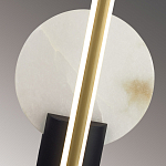 Бра с круглым плафоном из алебастра и бронзовой декоративной стрекозой 45 Alaris  варинант исполнения - 6 | Loft Concept в Москве