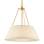 Подвесной светильник светодиодный с фактурным тканевым конусообразным абажуром White Fabric Lampshade варинант исполнения - 3 | Loft Concept в Москве