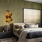 Люстра креативная из дисков цвета латунь Constellation Light and Style варинант исполнения - 3 | Loft Concept в Москве