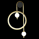 Бра с круглой рамкой и стеклянными белыми шарами B.LUX C Ball варинант исполнения - 3 | Loft Concept в Москве