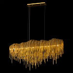 Люстра подвесная с металлическими дугами и длинными цепочками 115 см Atlantis Chain варинант исполнения - 3 | Loft Concept в Москве