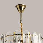 Люстра многоярусная с овальными прозрачными подвесками 36 см Harmonica варинант исполнения - 11 | Loft Concept в Москве