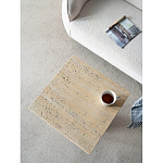 Столик приставной с квадратной столешницей Textured Cream Table варинант исполнения - 5 | Loft Concept в Москве