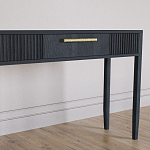 Элегантная Консоль Primo с выдвижным ящиком Черный дуб варинант исполнения - 3 | Loft Concept в Москве