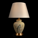 Настольная лампа бежевая с изображением птиц Slip Away варинант исполнения - 2 | Loft Concept в Москве