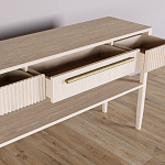 Дизайнерская Консоль с полкой и ящиком Primo Светлый дуб варинант исполнения - 5 | Loft Concept в Москве