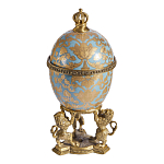 Шкатулка на величественных львах из фарфора с бронзовыми элементами Eden Garden варинант исполнения - 4 | Loft Concept в Москве