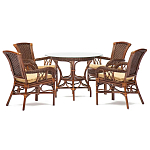 Комплект обеденный из ротанга Eloise варинант исполнения - 1 | Loft Concept в Москве