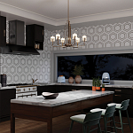  Люстра с прозрачными рифлеными цилиндрическими плафонами Kichler варинант исполнения - 28 | Loft Concept в Москве