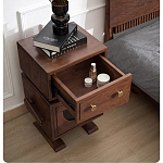 Тумбочка прикроватная с ящиком и дверцей Робот Robot Desk варинант исполнения - 6 | Loft Concept в Москве