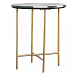 Столик приставной с круглой столешницей с полосатым узором Tabletops with Striped Pattern варинант исполнения - 1 | Loft Concept в Москве