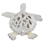 Статуэтка черепаха с ажурным панцирем и детализированной текстурой в белом цвете Marine Accessories варинант исполнения - 4 | Loft Concept в Москве