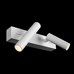 Бра с двумя цилиндрическими повортными спотами белого цвета Trumpet tube варинант исполнения - 3 | Loft Concept в Москве