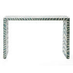 Консоль Дизайнерская Kenya Console ZEBRA Bone Inlay blue варинант исполнения - 1 | Loft Concept в Москве