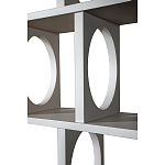 Белый дизайнерский Стеллаж Ring White Wood Bookcase варинант исполнения - 3 | Loft Concept в Москве