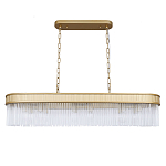 Люстра подвесная овальная со стеклянными трубками Длина 100 см Nembus варинант исполнения - 1 | Loft Concept в Москве