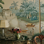 Обои ручная роспись River Scenes of Bengal Kolkata варинант исполнения - 5 | Loft Concept в Москве