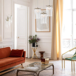 Бра с бронзовыми акцентами и прозрачными стеклянными каплями Droplet Bra варинант исполнения - 4 | Loft Concept в Москве