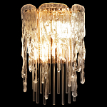 Бра с эффектом стекающего стекла и прозрачными трубками Textured Glass варинант исполнения - 1 | Loft Concept в Москве