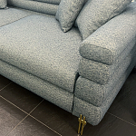 Дизайнерский Диван Lancaster Серо-голубое букле варинант исполнения - 2 | Loft Concept в Москве