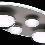 Потолочный светильник овальной формы белого цвета с 4-мя лампами Lunar Pebbles варинант исполнения - 9 | Loft Concept в Москве