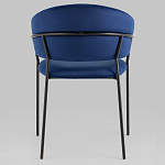 Стул в велюре синего цвета Horizon варинант исполнения - 4 | Loft Concept в Москве