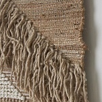 Панно из шерсти и хлопка с узором Beige Calista Cascade варинант исполнения - 6 | Loft Concept в Москве