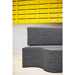 Дизайнерский модульный диван волнистой формы с цветным принтом Poltronova Superonda Sofa варинант исполнения - 19 | Loft Concept в Москве