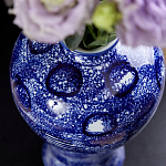 Ваза из фарфора сине-белого цвета Blue & White Ornament  варинант исполнения - 6 | Loft Concept в Москве